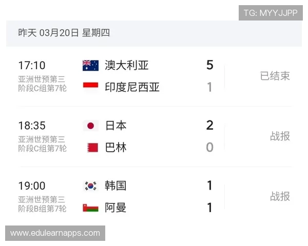 2026年世界杯亚洲区预选赛比分实时更新及赛程安排解读